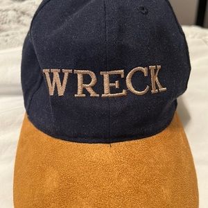 Vintage Hat, Wreck, Navy and Suede